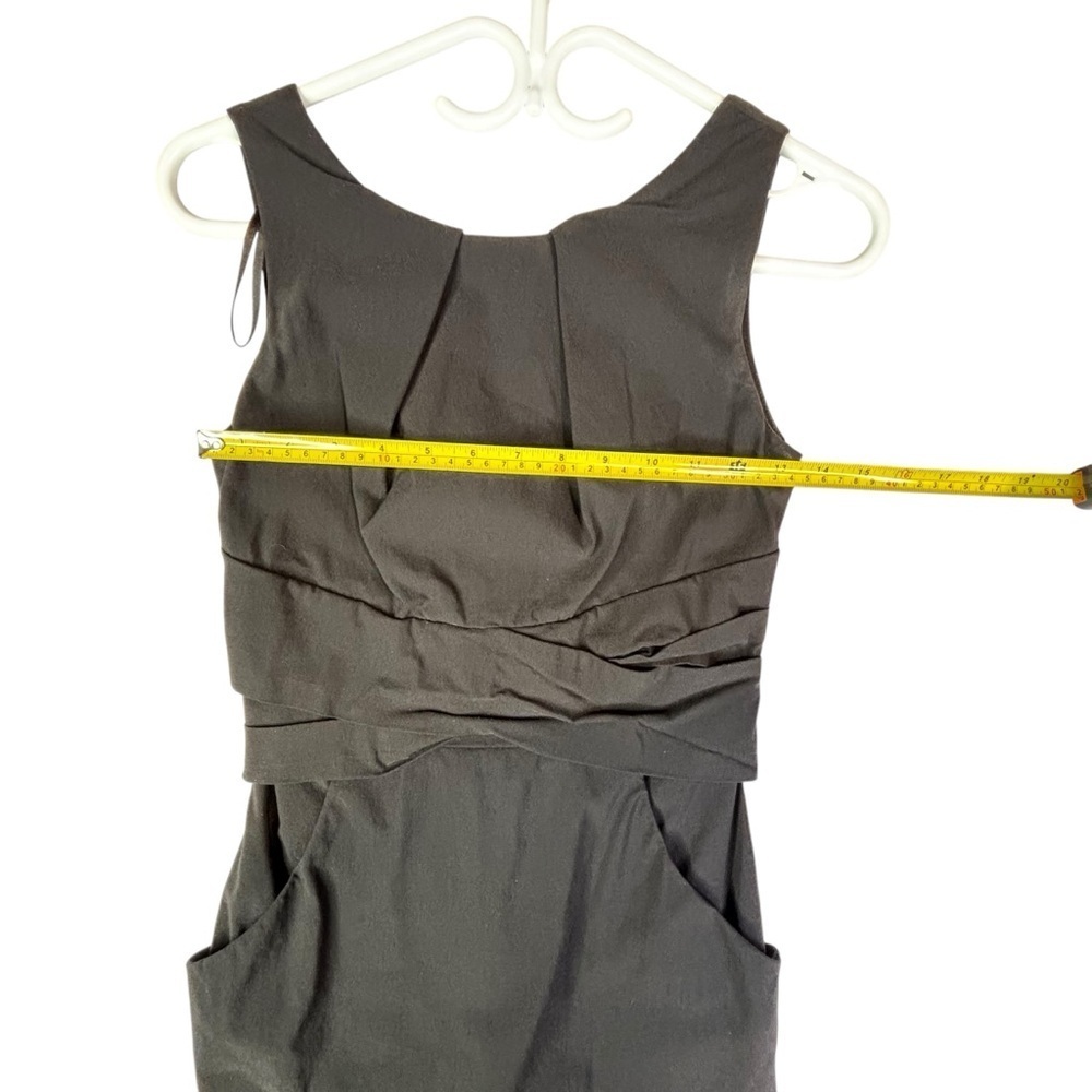 Le Chateau Black Pocketed Fitted Dress - Picture 9 of 9